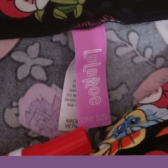 LuLaRoe One Size Leggings Floral & Paisley Patterns multicolor One Size Set of 2 - Picture 10 of 13